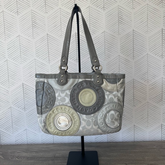 Coach Patchwork East West Tote Handbag - EUC - Picture 1 of 6